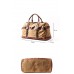 LG3 Travel Luggage Bag Leather with Canvas Luggage Bag For Men