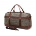 LG3 Travel Luggage Bag Leather with Canvas Luggage Bag For Men