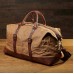 LG37 Travel Luggage Bag Genuine Leather with Canvas Bag For Men