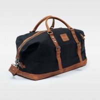 LG4 Travel Luggage Bag For Men Leather with Canvas Bag