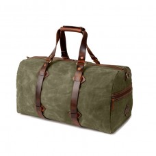 LG6 Travel Luggage Bag For Men Leather with Canvas Bag