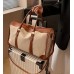 LG8 Travel Luggage Bag For Men Leather with Canvas Bag