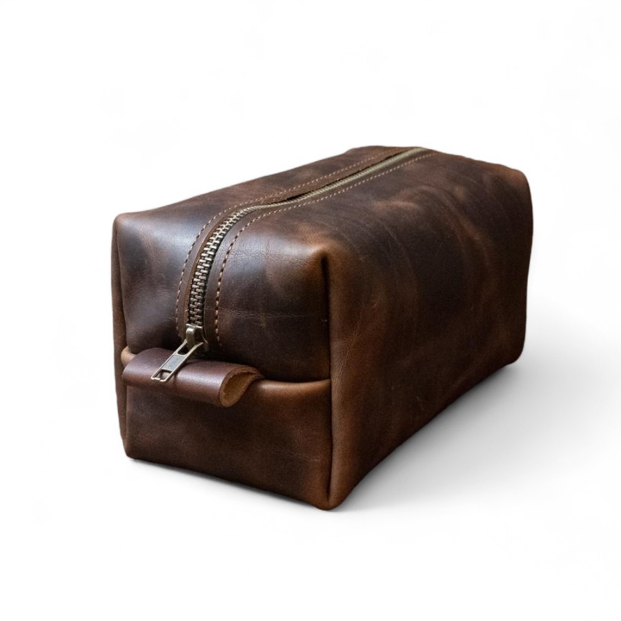Personalised Leather Toiletry for Men