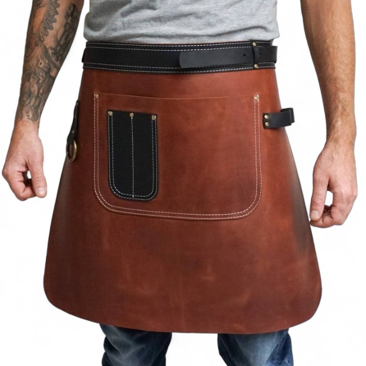 Half Leather Apron for Chefs