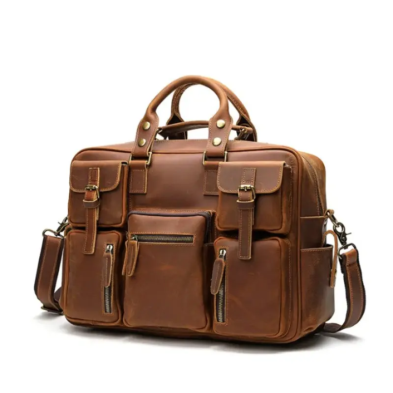 Belfort Laptop Bag - Tan