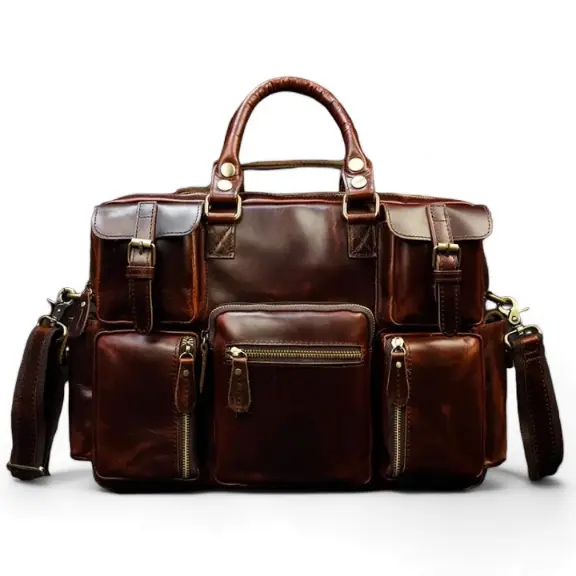 Belfort Laptop Bag - Reddish