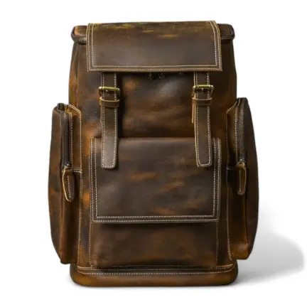 Crazy Horse Leather Backpack