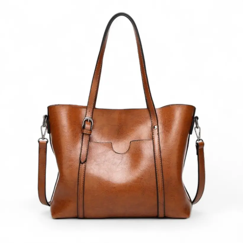 Ember Tote Bag - Tan Leather