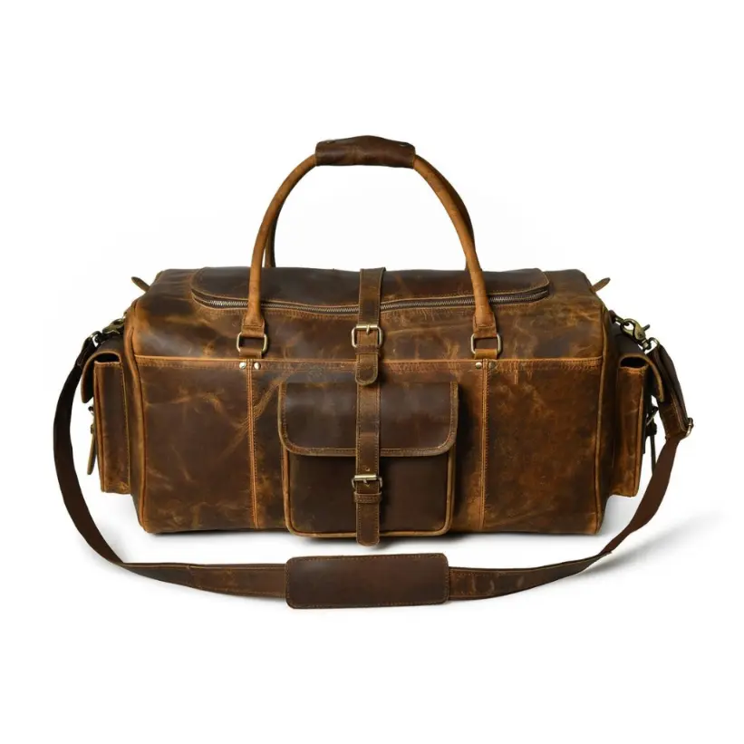 Stylish Weekender Leather Bag