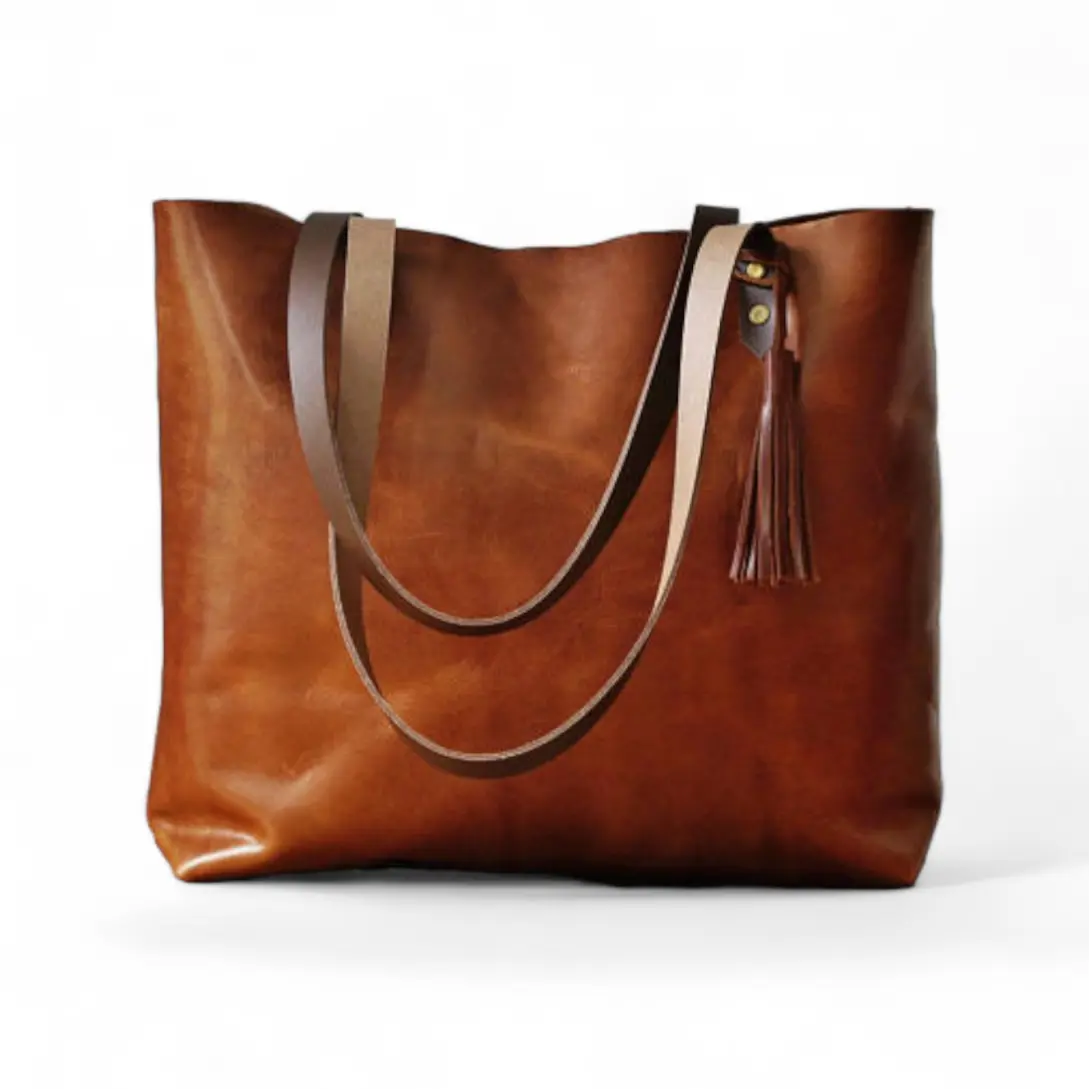 Carryall Leather Tote Bag